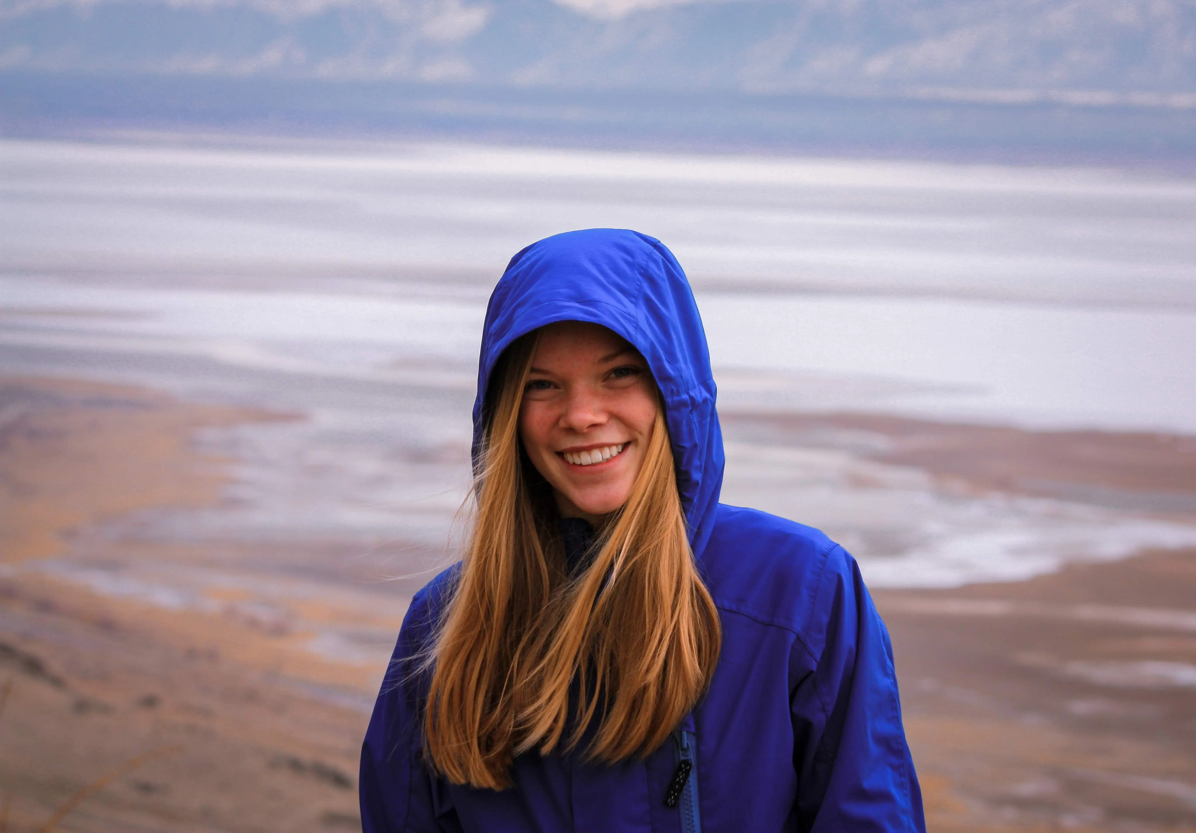 Jordan Evans on Antelope Island, Utah. Photographed by Shane Haynes
