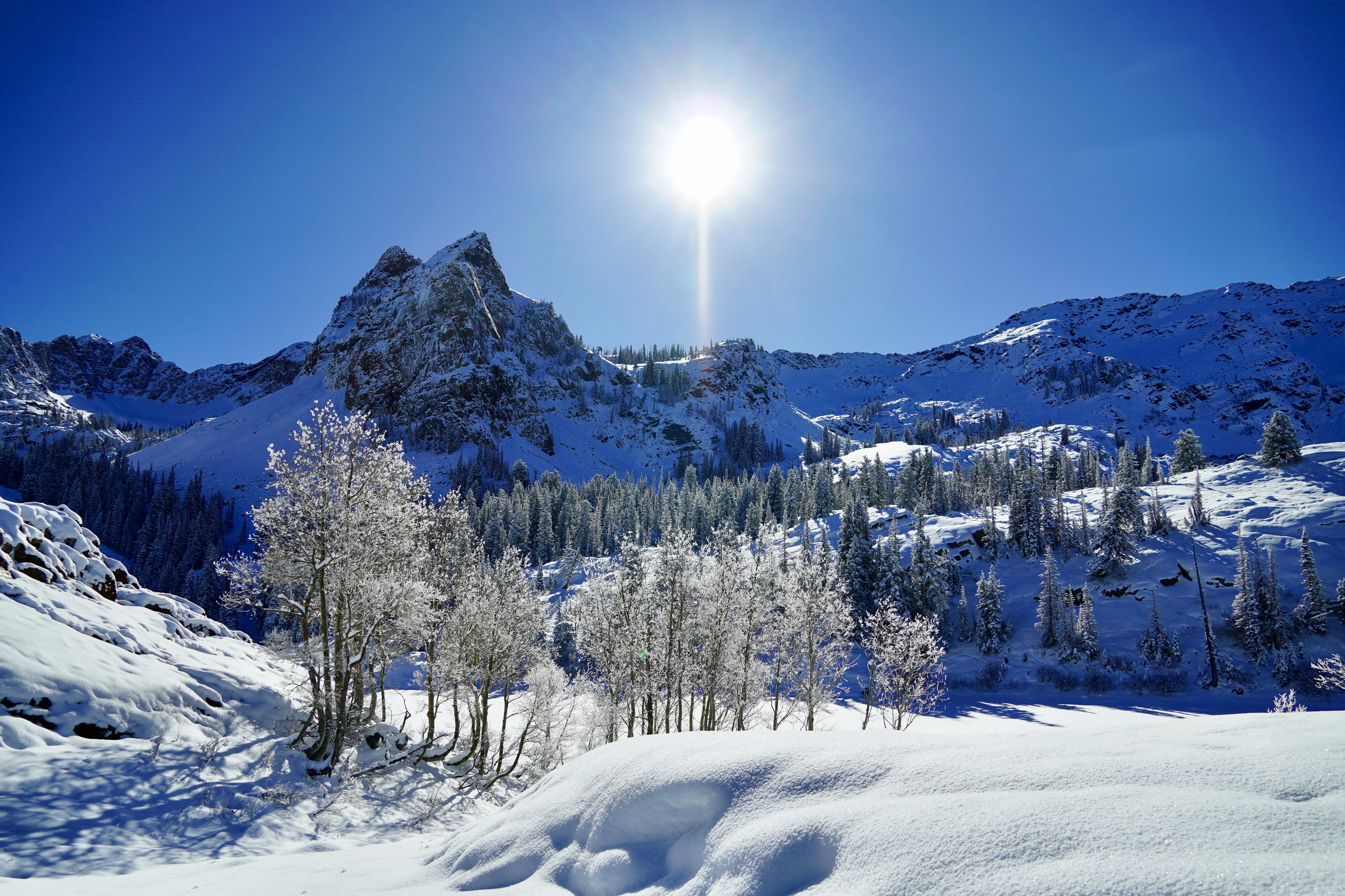 Lake Blanche after a recent winter storm. Wasatch, Utah. Photo credit: Shane Haynes